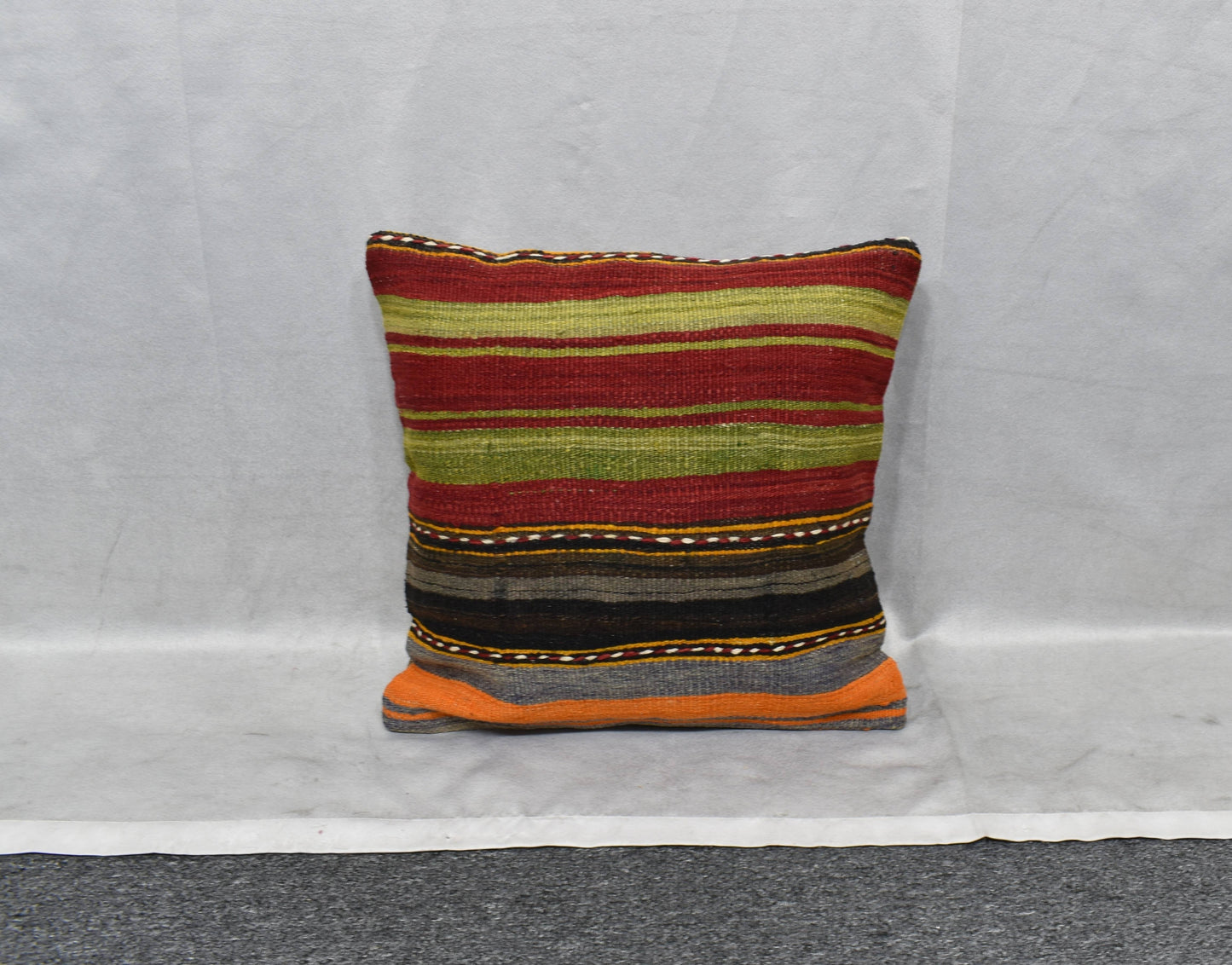 Yeni El Dokuma Dekoratif Kilim Kırlent Yastık Kılıfı 6083
