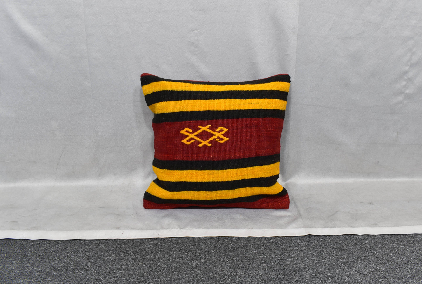 Yeni El Dokuma Dekoratif Kilim Kırlent Yastık Kılıfı 6084