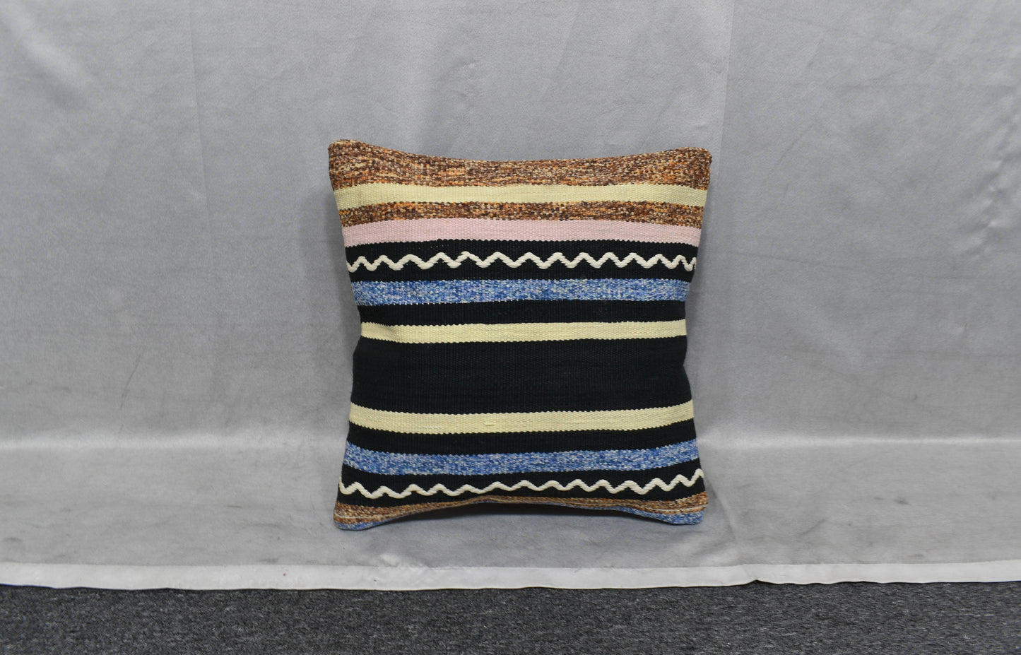 Yeni El Dokuma Dekoratif Kilim Kırlent Yastık Kılıfı 6090