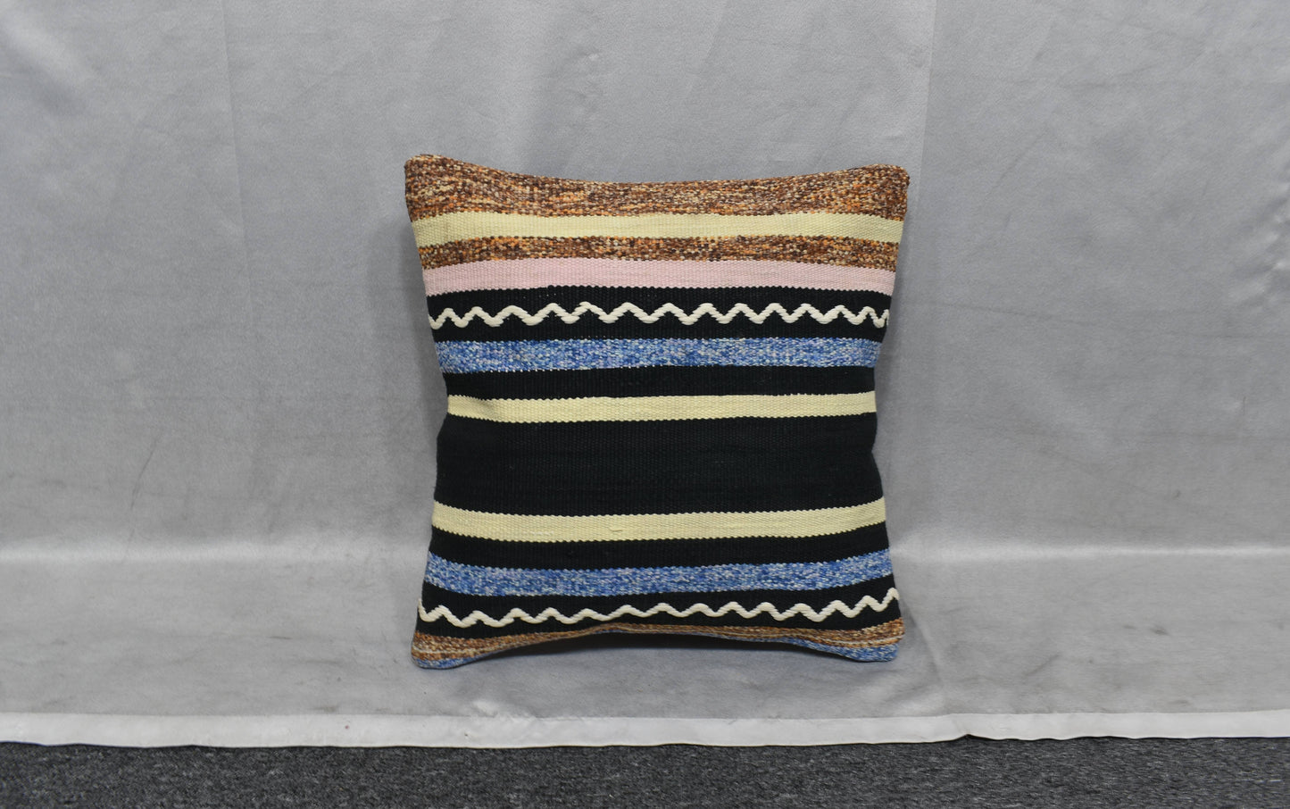 Yeni El Dokuma Dekoratif Kilim Kırlent Yastık Kılıfı 6090