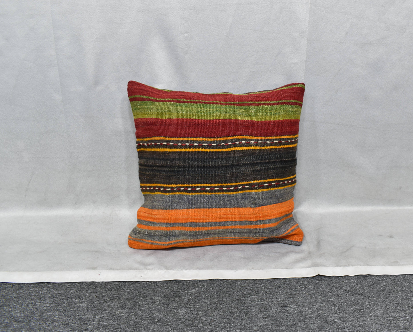 Yeni El Dokuma Dekoratif Kilim Kırlent Yastık Kılıfı 6096