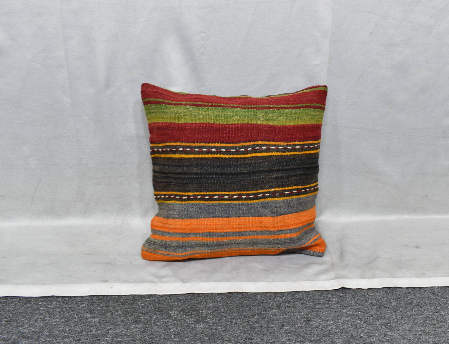 Yeni El Dokuma Dekoratif Kilim Kırlent Yastık Kılıfı 6096