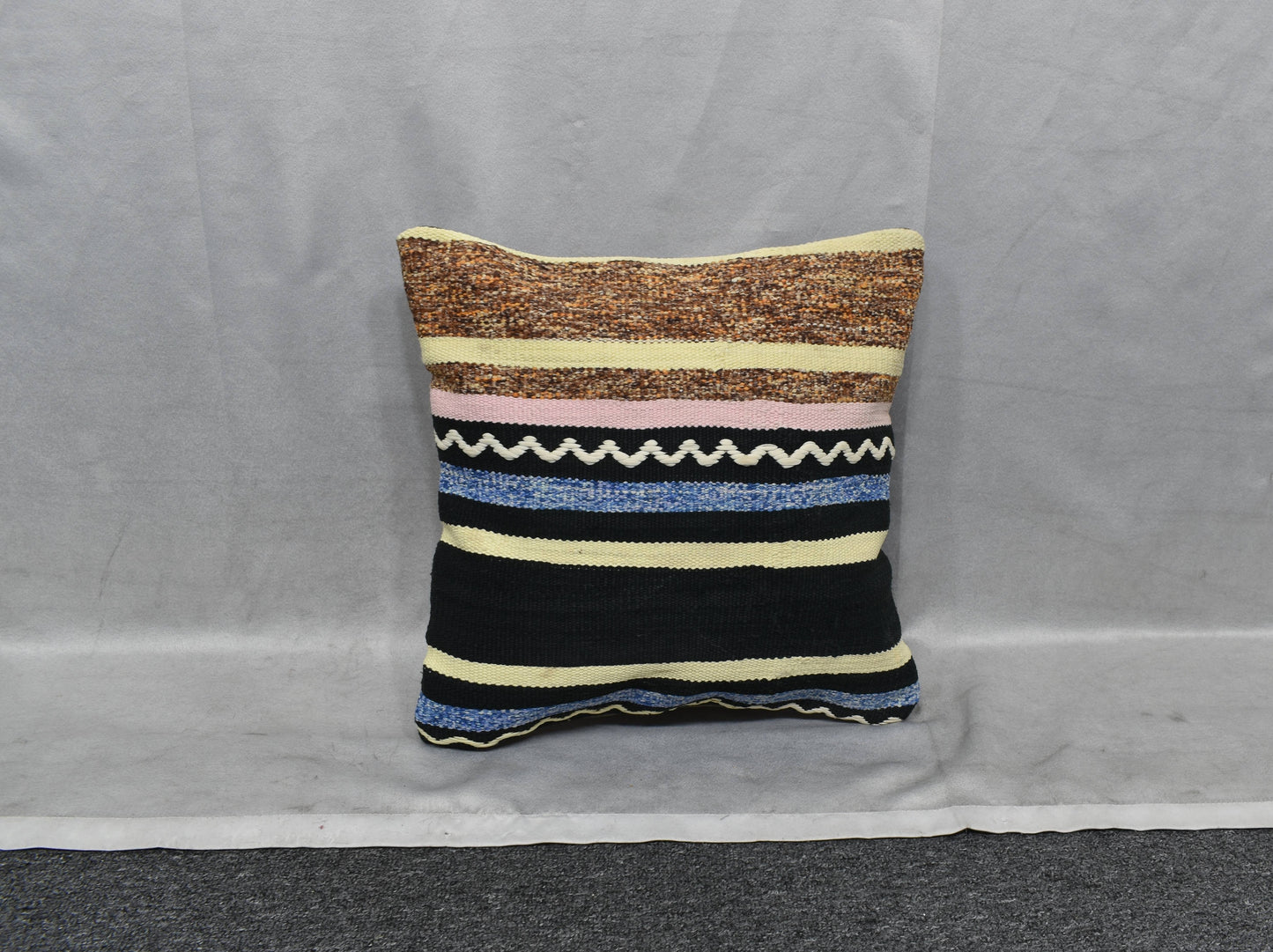 Yeni El Dokuma Dekoratif Kilim Kırlent Yastık Kılıfı 6098