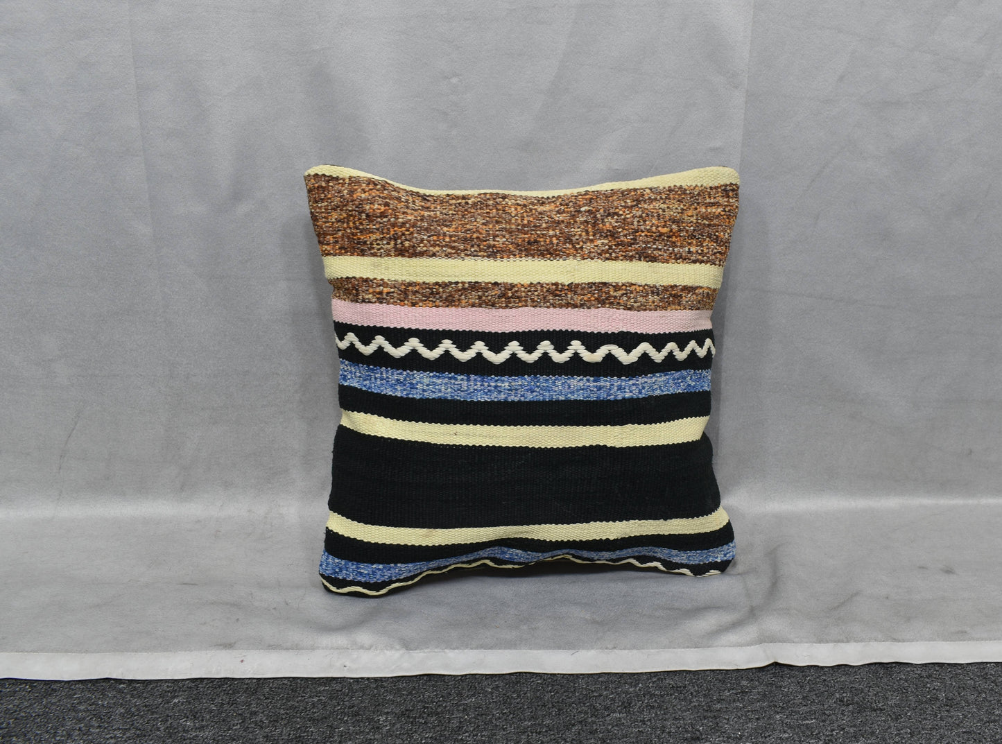 Yeni El Dokuma Dekoratif Kilim Kırlent Yastık Kılıfı 6098