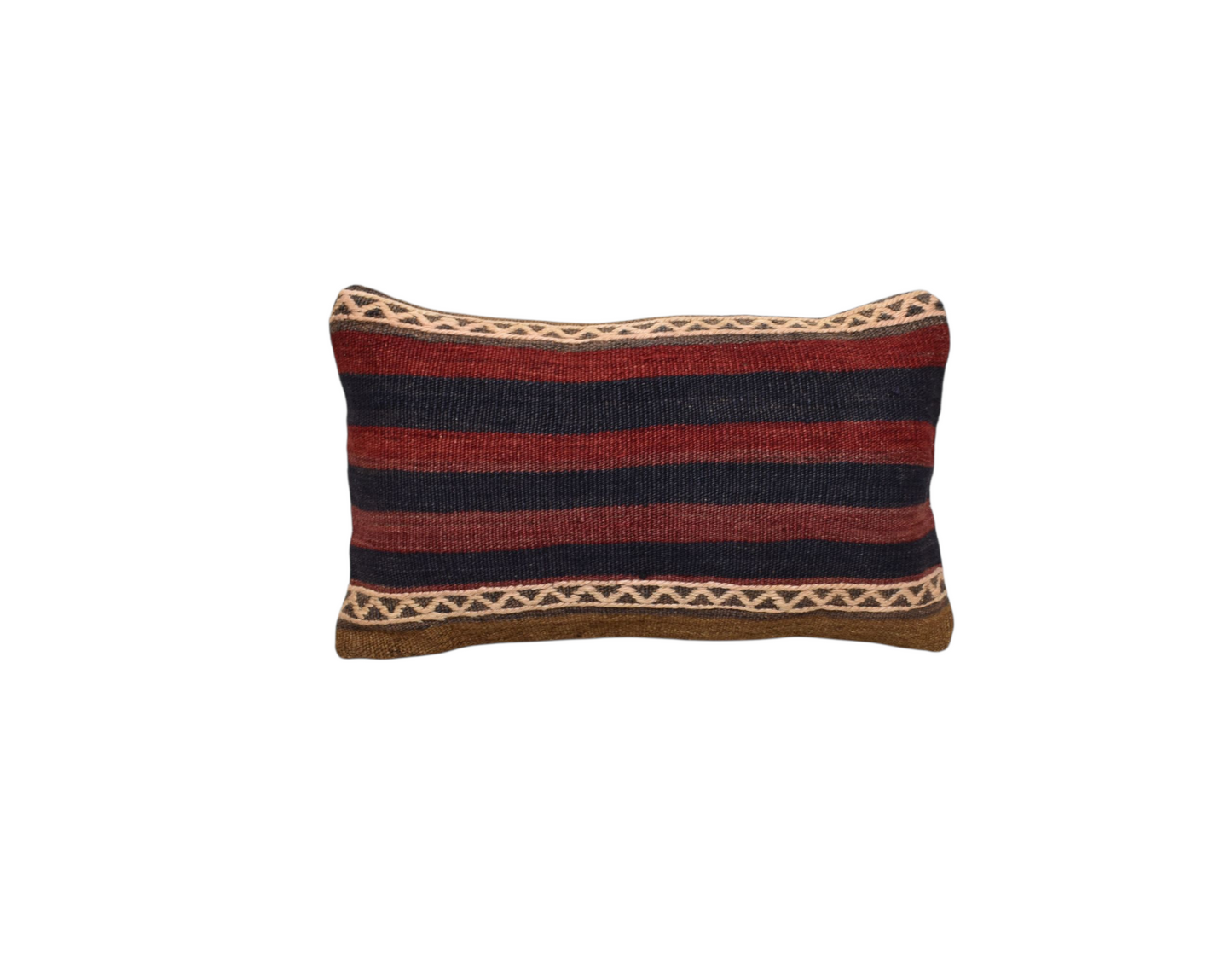 Yeni El Dokuma Dekoratif Lumbar Kilim Kırlent Yastık Kılıfı 6100