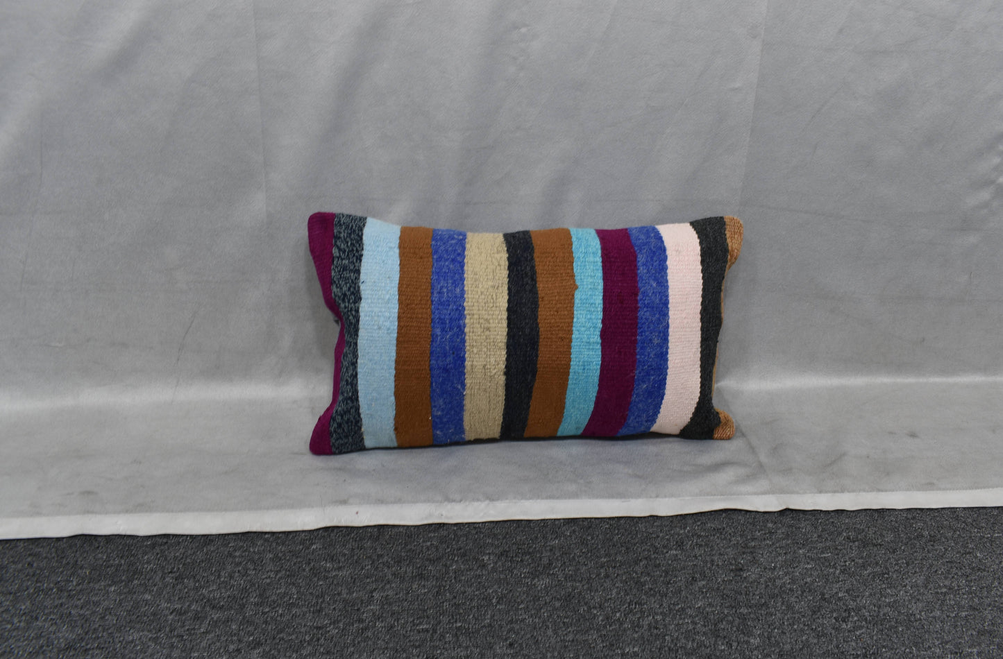 Yeni El Dokuma Dekoratif Lumbar Kilim Kırlent Yastık Kılıfı 6102
