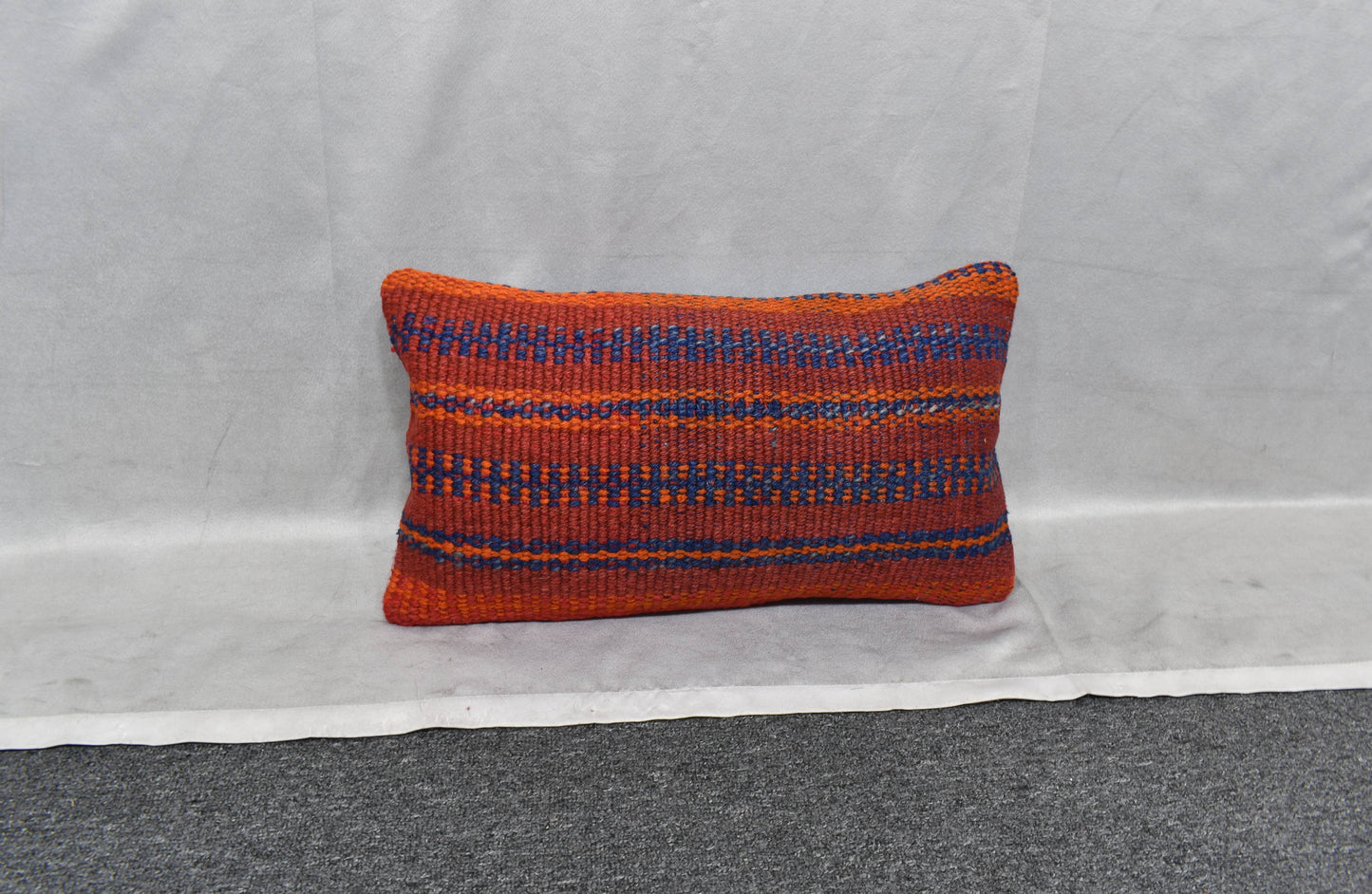 Yeni El Dokuma Dekoratif Lumbar Kilim Kırlent Yastık Kılıfı 6104
