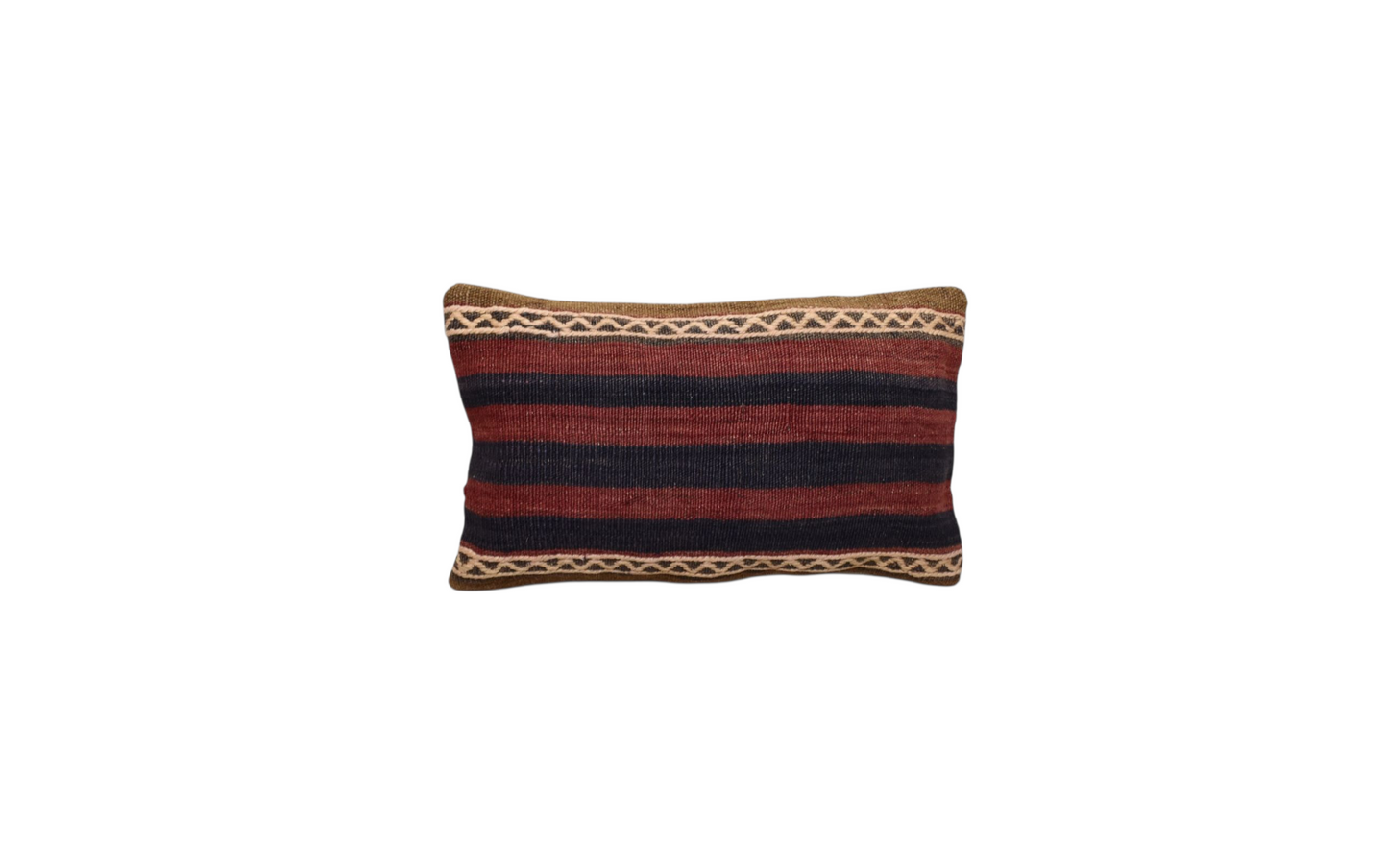 Yeni El Dokuma Dekoratif Lumbar Kilim Kırlent Yastık Kılıfı 6105