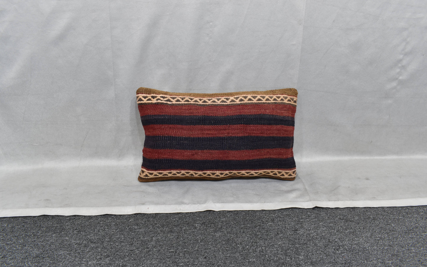 Yeni El Dokuma Dekoratif Lumbar Kilim Kırlent Yastık Kılıfı 6105