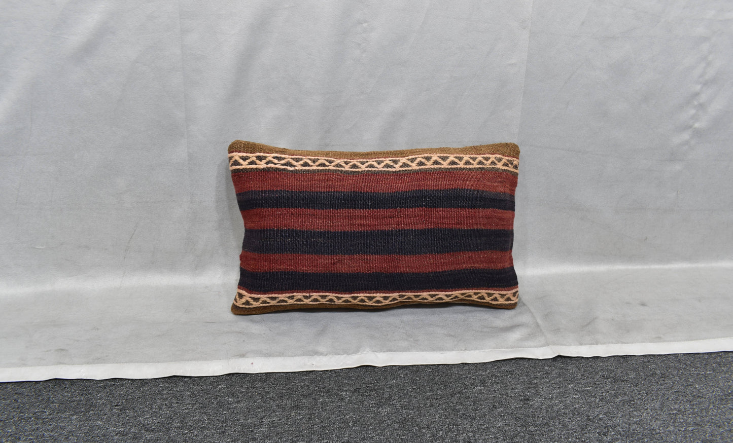 Yeni El Dokuma Dekoratif Lumbar Kilim Kırlent Yastık Kılıfı 6105