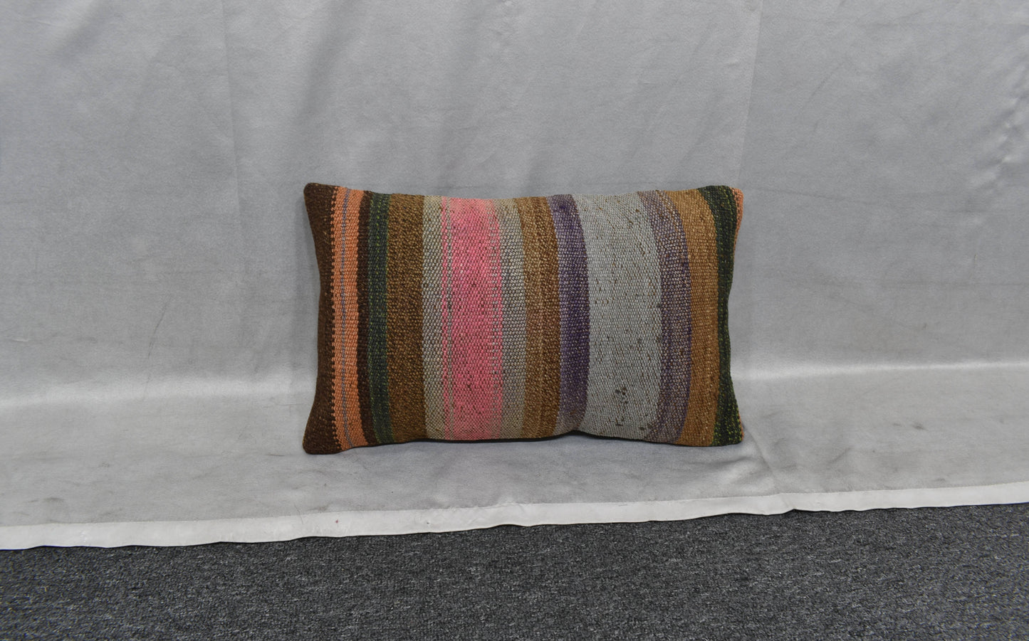 Yeni El Dokuma Dekoratif Lumbar Kilim Kırlent Yastık Kılıfı 6107