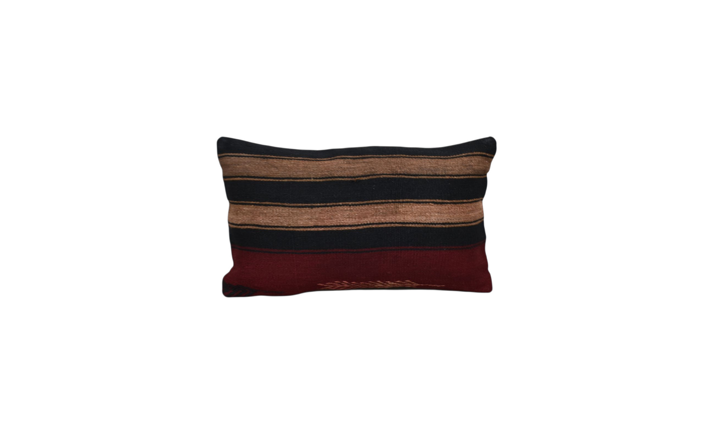 Yeni El Dokuma Dekoratif Lumbar Kilim Kırlent Yastık Kılıfı 6116