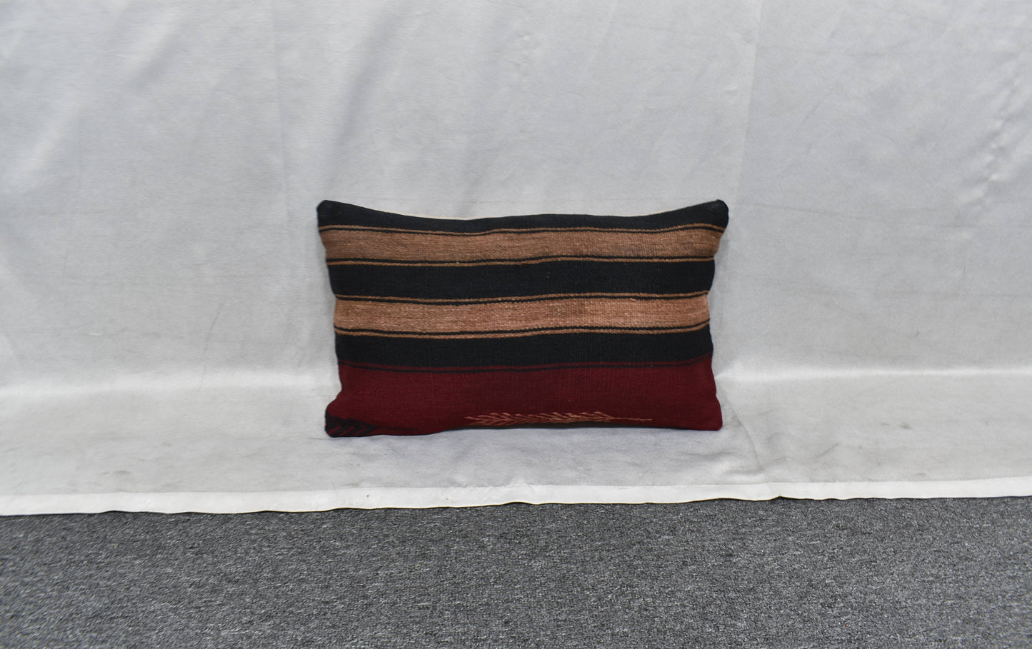 Yeni El Dokuma Dekoratif Lumbar Kilim Kırlent Yastık Kılıfı 6116