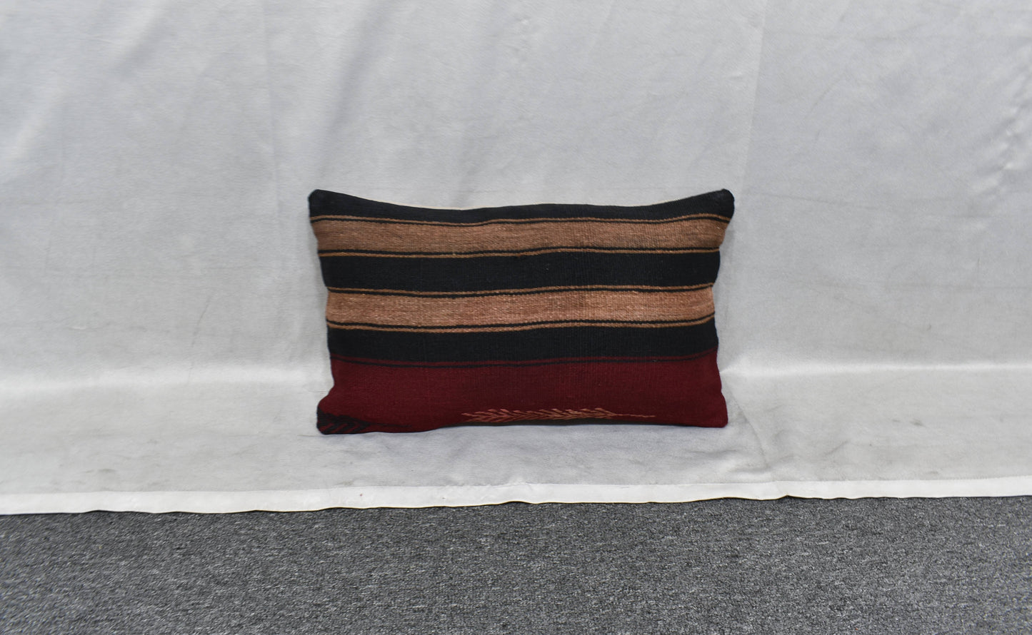 Yeni El Dokuma Dekoratif Lumbar Kilim Kırlent Yastık Kılıfı 6116