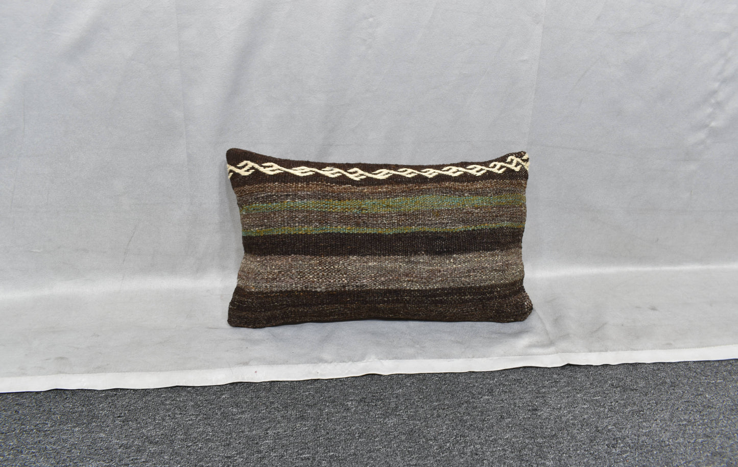 Yeni El Dokuma Dekoratif Lumbar Kilim Kırlent Yastık Kılıfı 6117