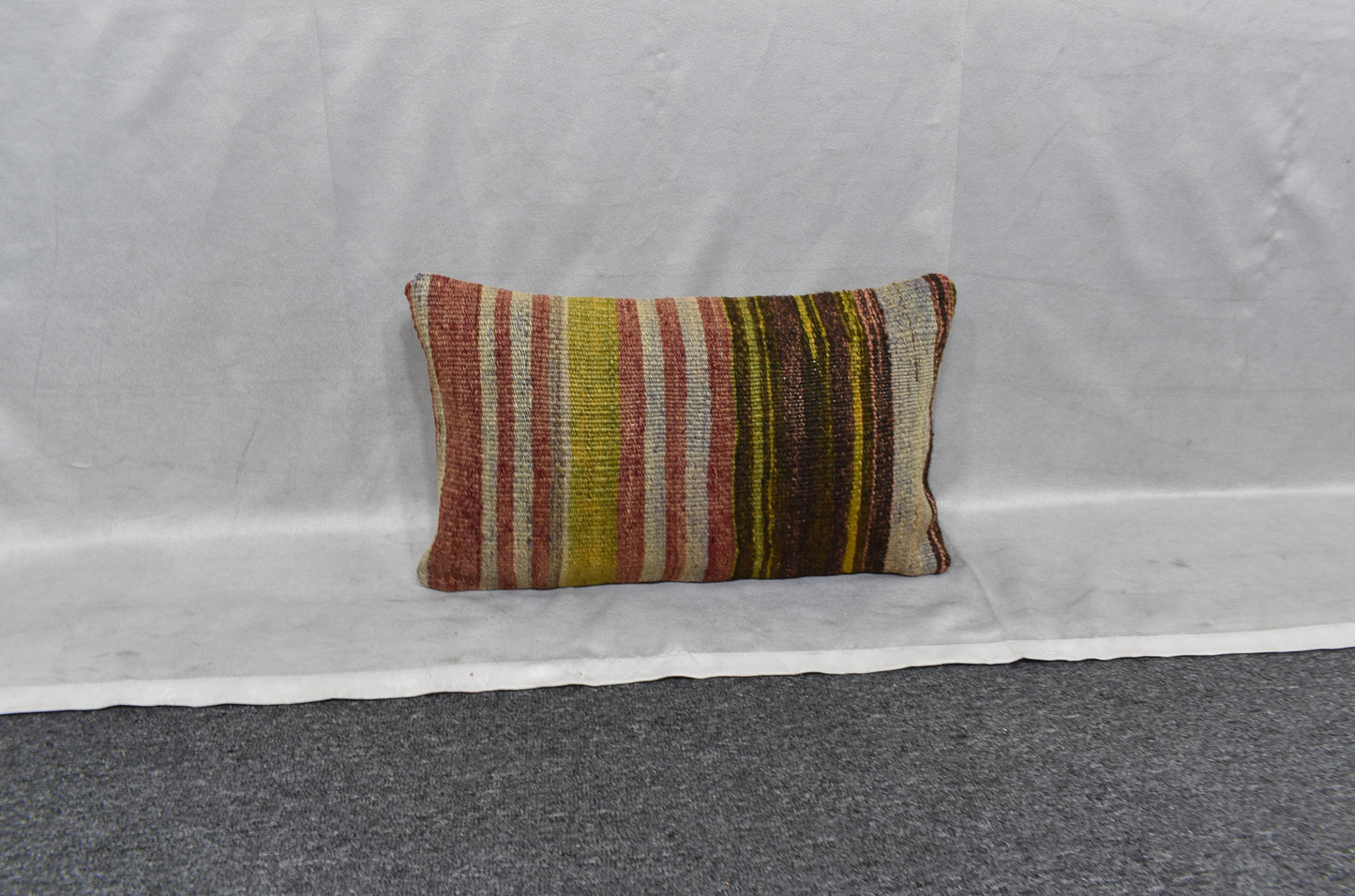 Yeni El Dokuma Dekoratif Lumbar Kilim Kırlent Yastık Kılıfı 6119