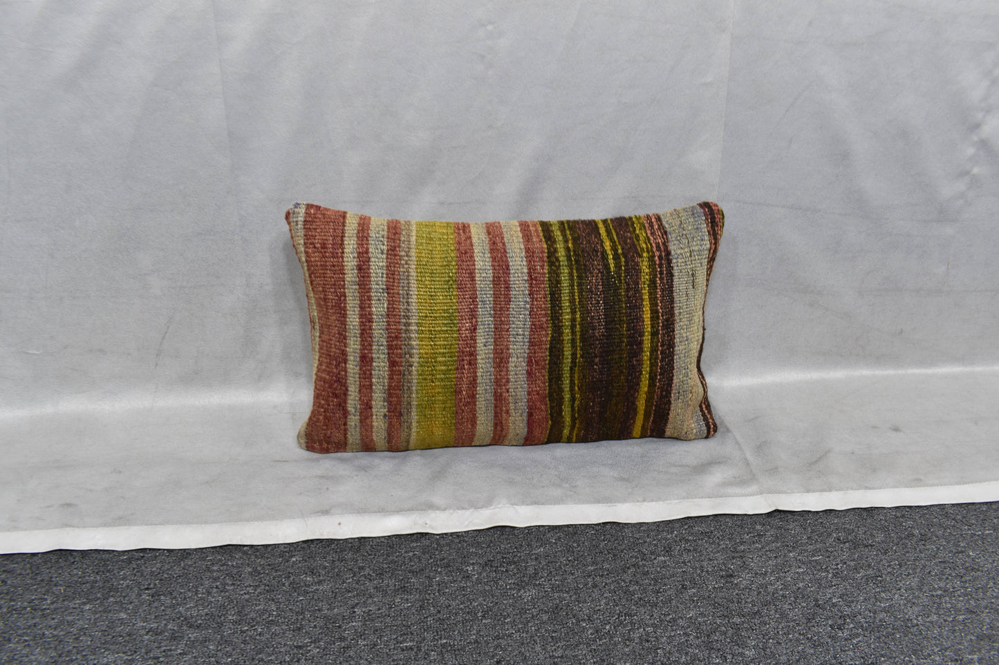 Yeni El Dokuma Dekoratif Lumbar Kilim Kırlent Yastık Kılıfı 6119