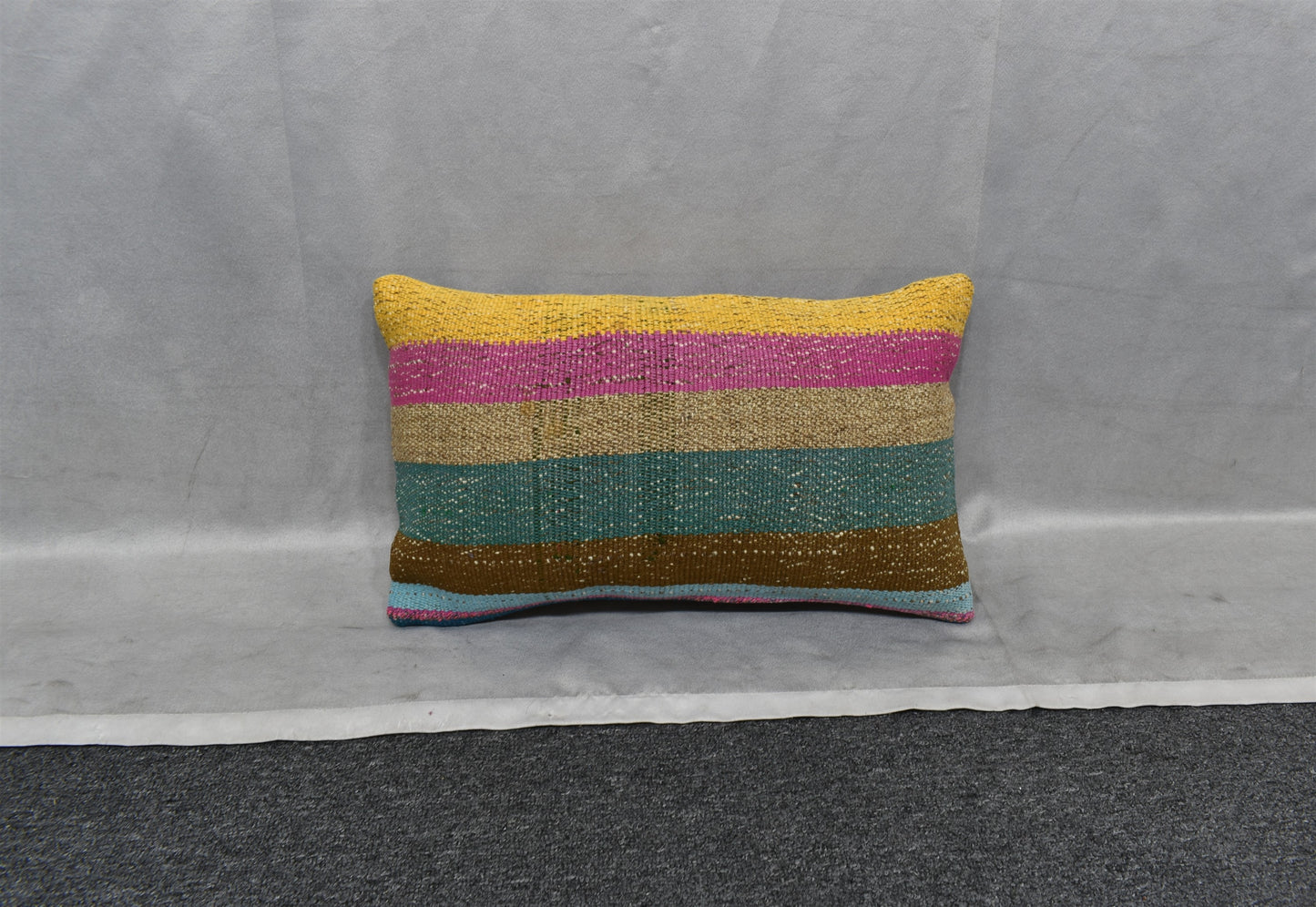 Yeni El Dokuma Dekoratif Lumbar Kilim Kırlent Yastık Kılıfı 6121