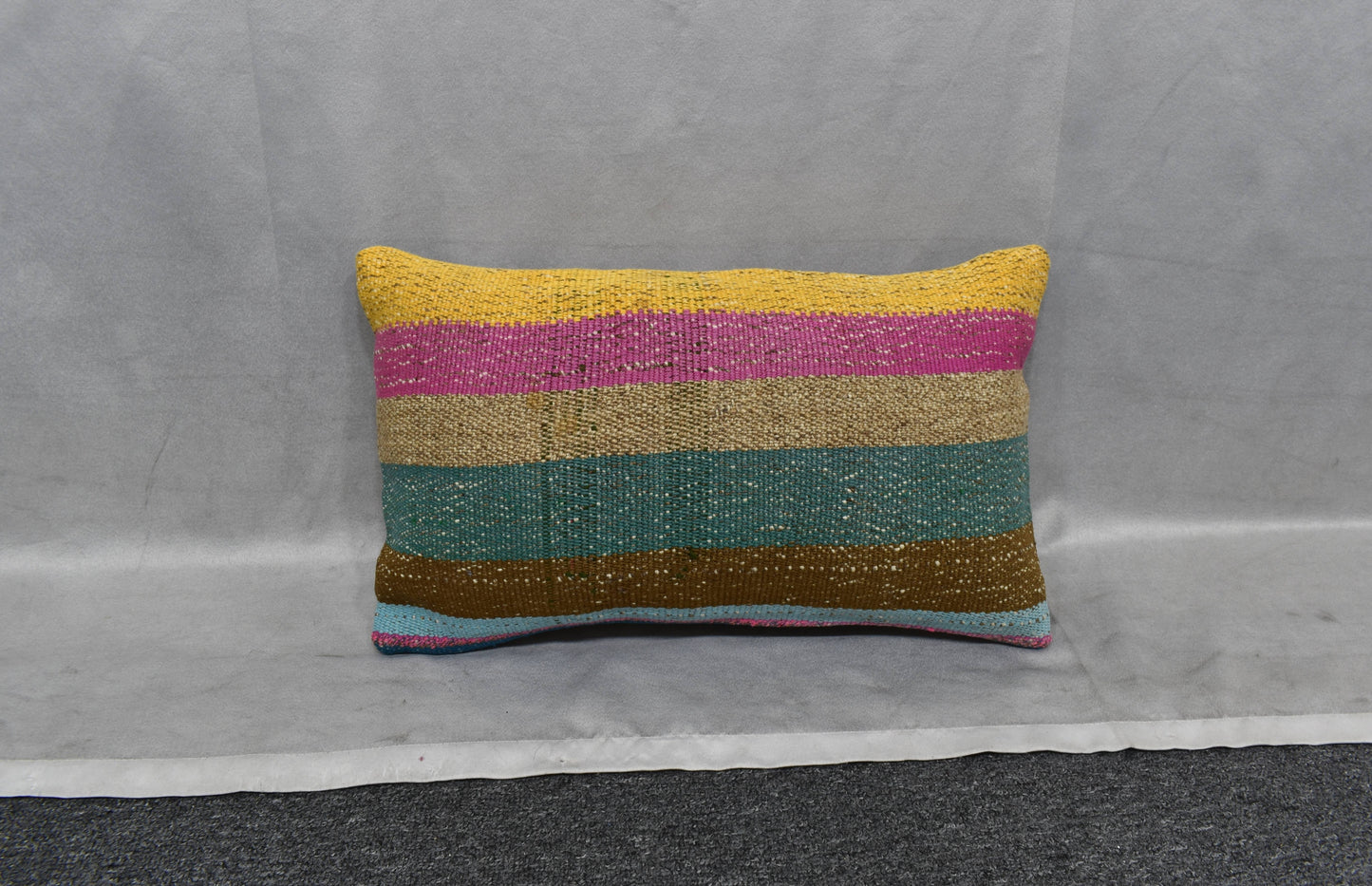 Yeni El Dokuma Dekoratif Lumbar Kilim Kırlent Yastık Kılıfı 6121