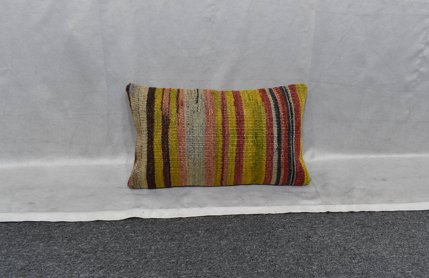 Yeni El Dokuma Dekoratif Lumbar Kilim Kırlent Yastık Kılıfı 6125