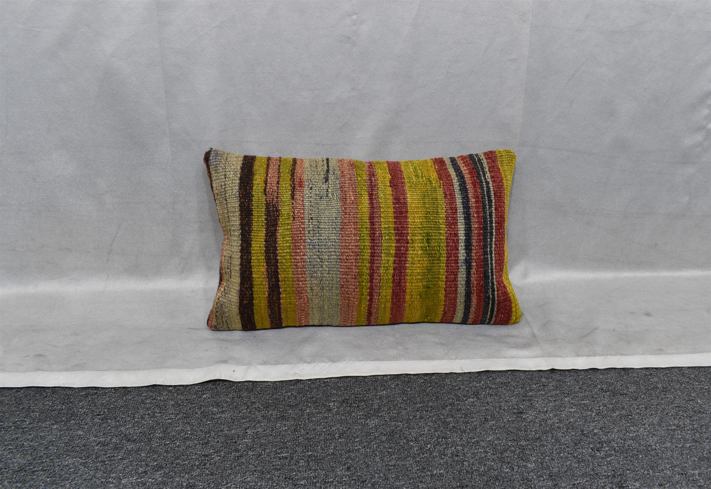 Yeni El Dokuma Dekoratif Lumbar Kilim Kırlent Yastık Kılıfı 6125