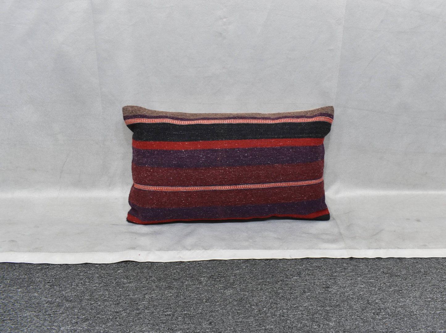 Yeni El Dokuma Dekoratif Lumbar Kilim Kırlent Yastık Kılıfı 6128