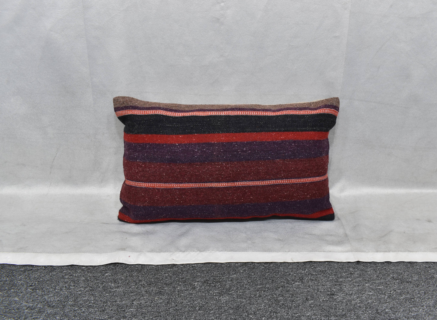 Yeni El Dokuma Dekoratif Lumbar Kilim Kırlent Yastık Kılıfı 6128