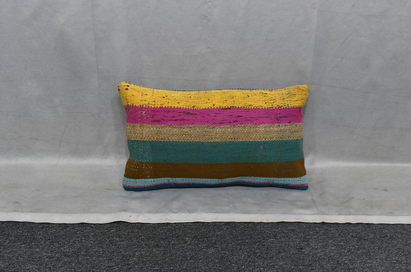 Yeni El Dokuma Dekoratif Lumbar Kilim Kırlent Yastık Kılıfı 6130