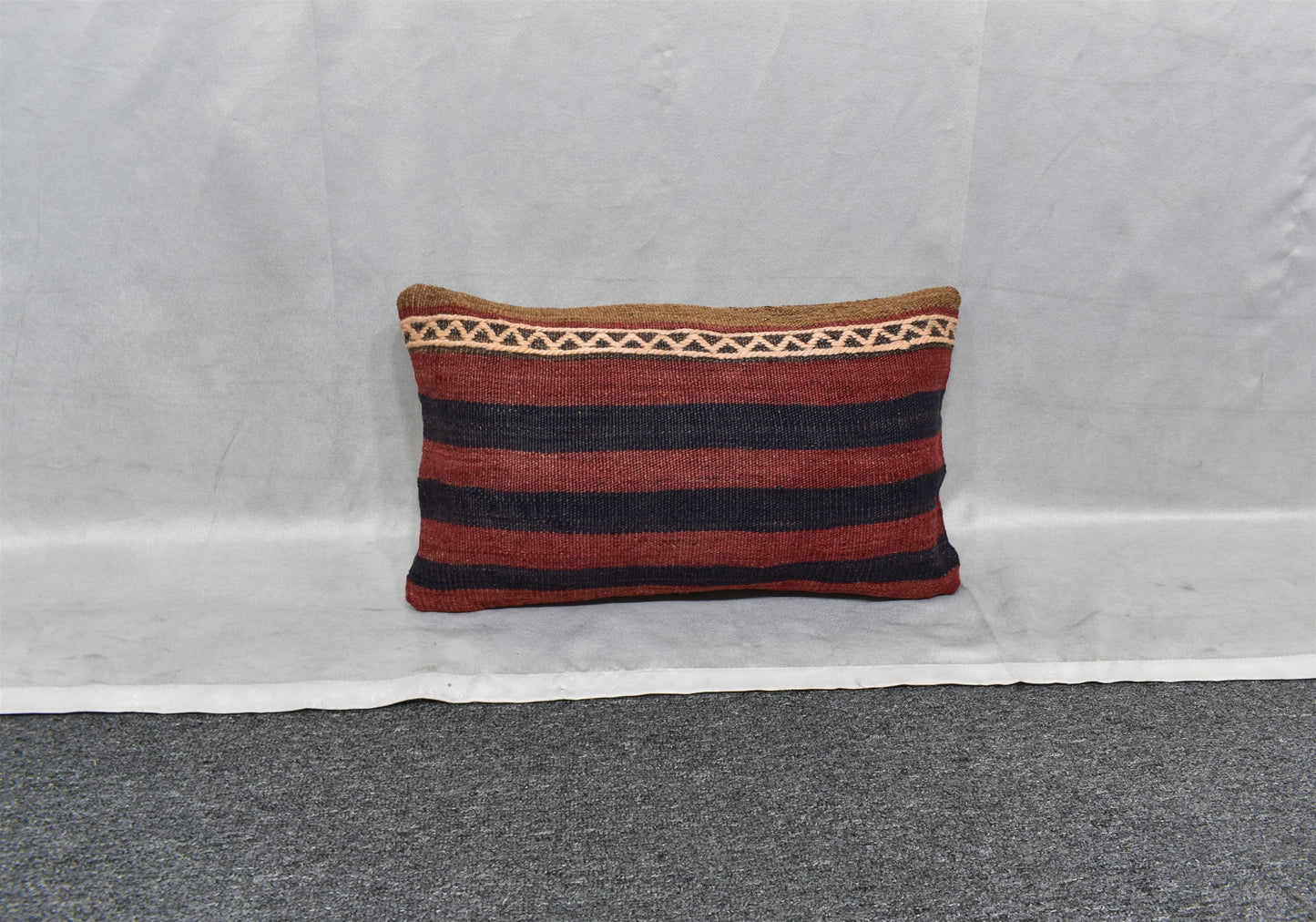 Yeni El Dokuma Dekoratif Lumbar Kilim Kırlent Yastık Kılıfı 6131