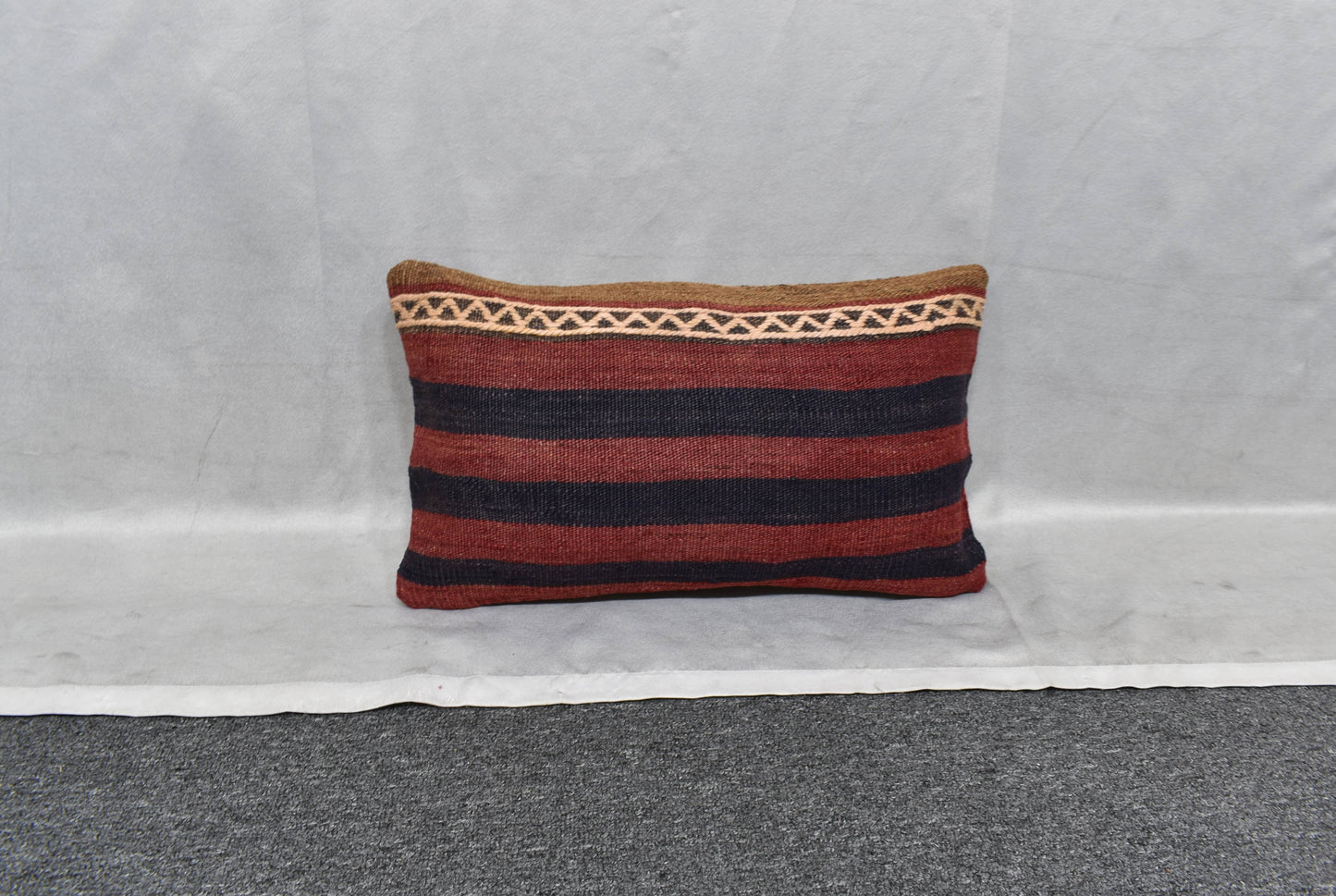 Yeni El Dokuma Dekoratif Lumbar Kilim Kırlent Yastık Kılıfı 6131