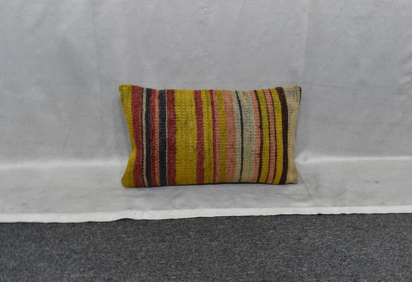Yeni El Dokuma Dekoratif Lumbar Kilim Kırlent Yastık Kılıfı 6132