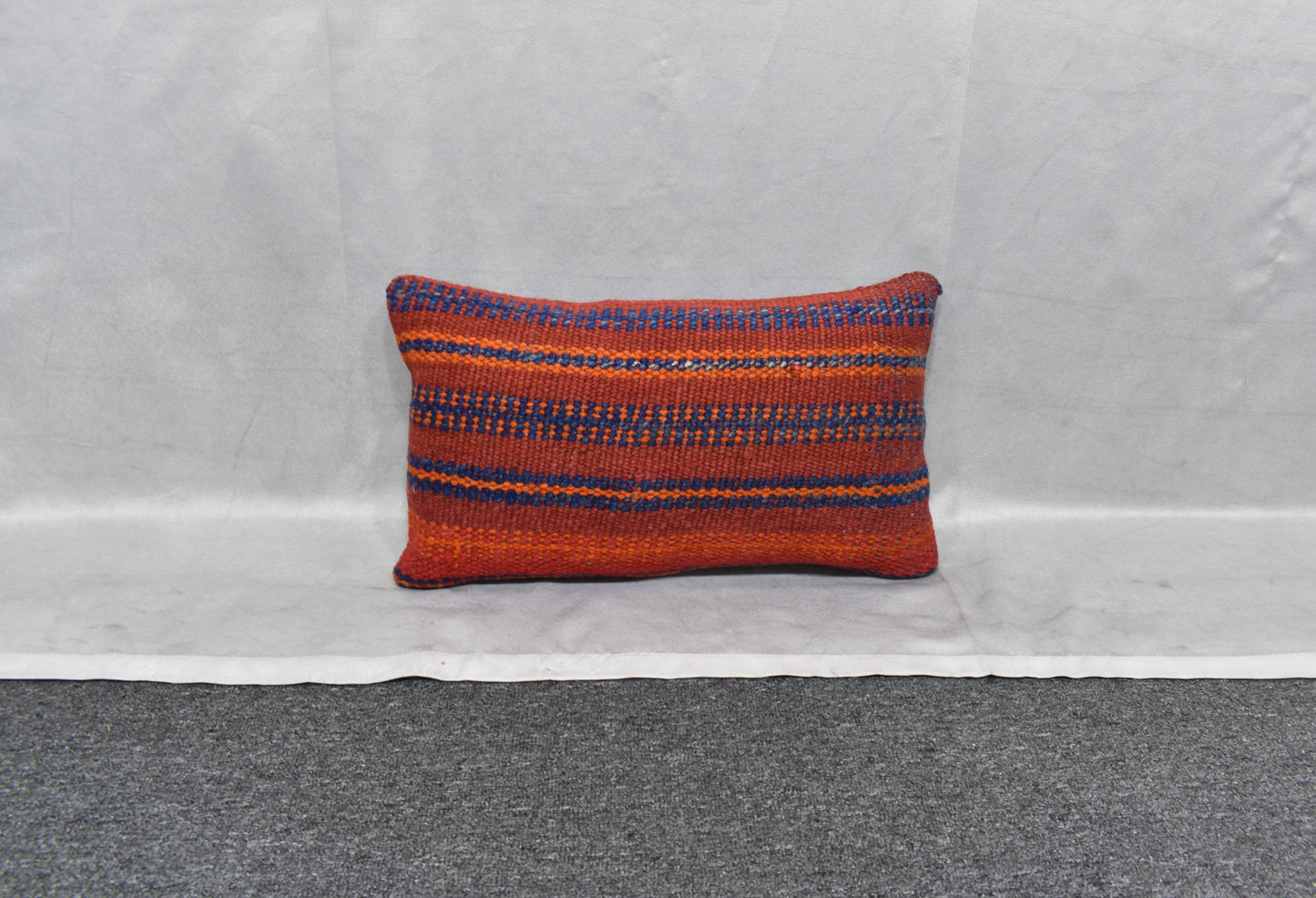 Yeni El Dokuma Dekoratif Lumbar Kilim Kırlent Yastık Kılıfı 6133
