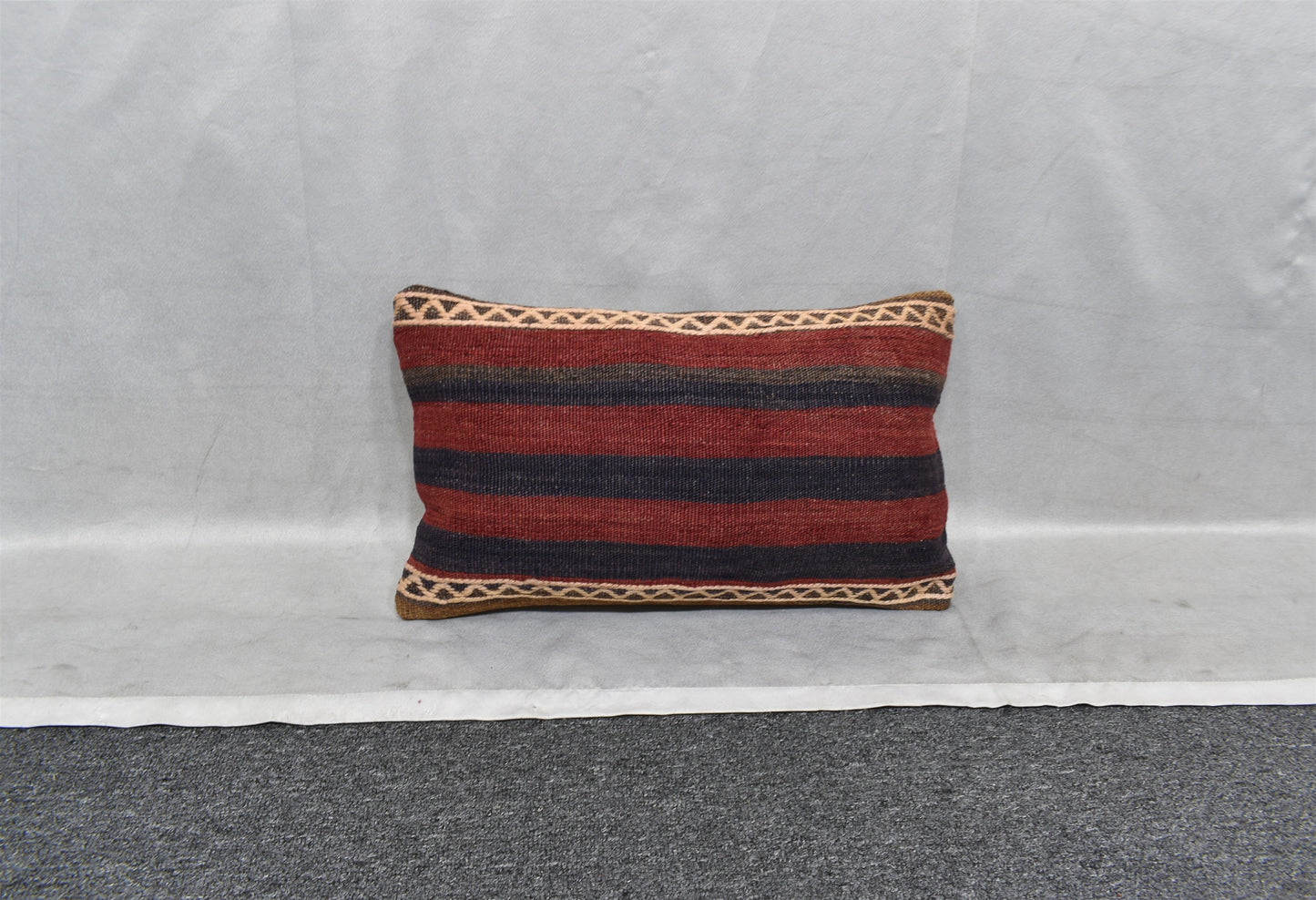 Yeni El Dokuma Dekoratif Lumbar Kilim Kırlent Yastık Kılıfı 6141