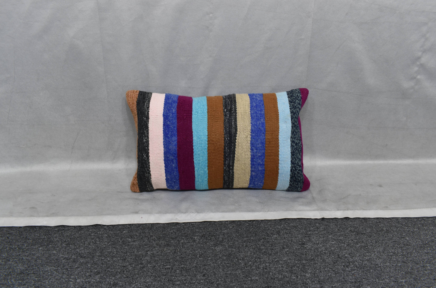 Yeni El Dokuma Dekoratif Lumbar Kilim Kırlent Yastık Kılıfı 6143