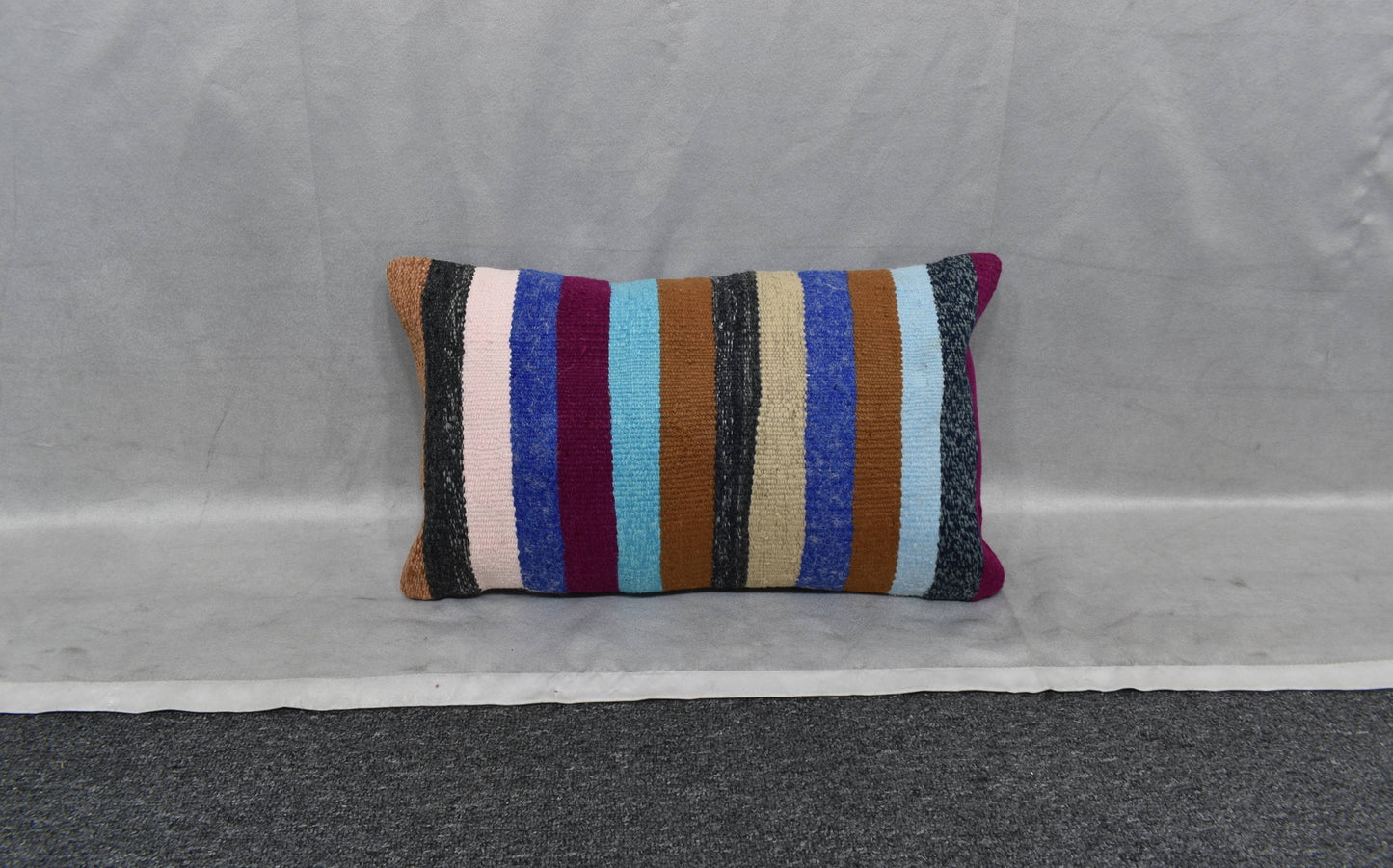 Yeni El Dokuma Dekoratif Lumbar Kilim Kırlent Yastık Kılıfı 6143