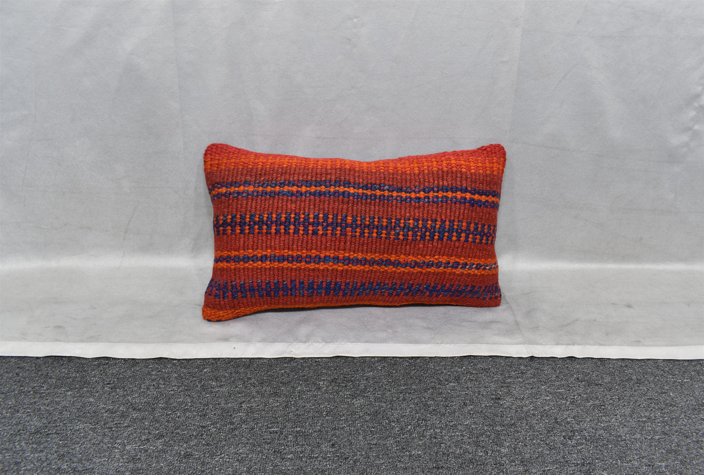 Yeni El Dokuma Dekoratif Lumbar Kilim Kırlent Yastık Kılıfı 6145