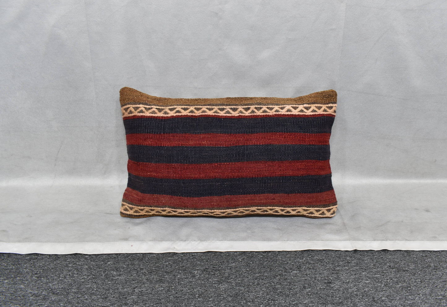 Yeni El Dokuma Dekoratif Lumbar Kilim Kırlent Yastık Kılıfı 6146