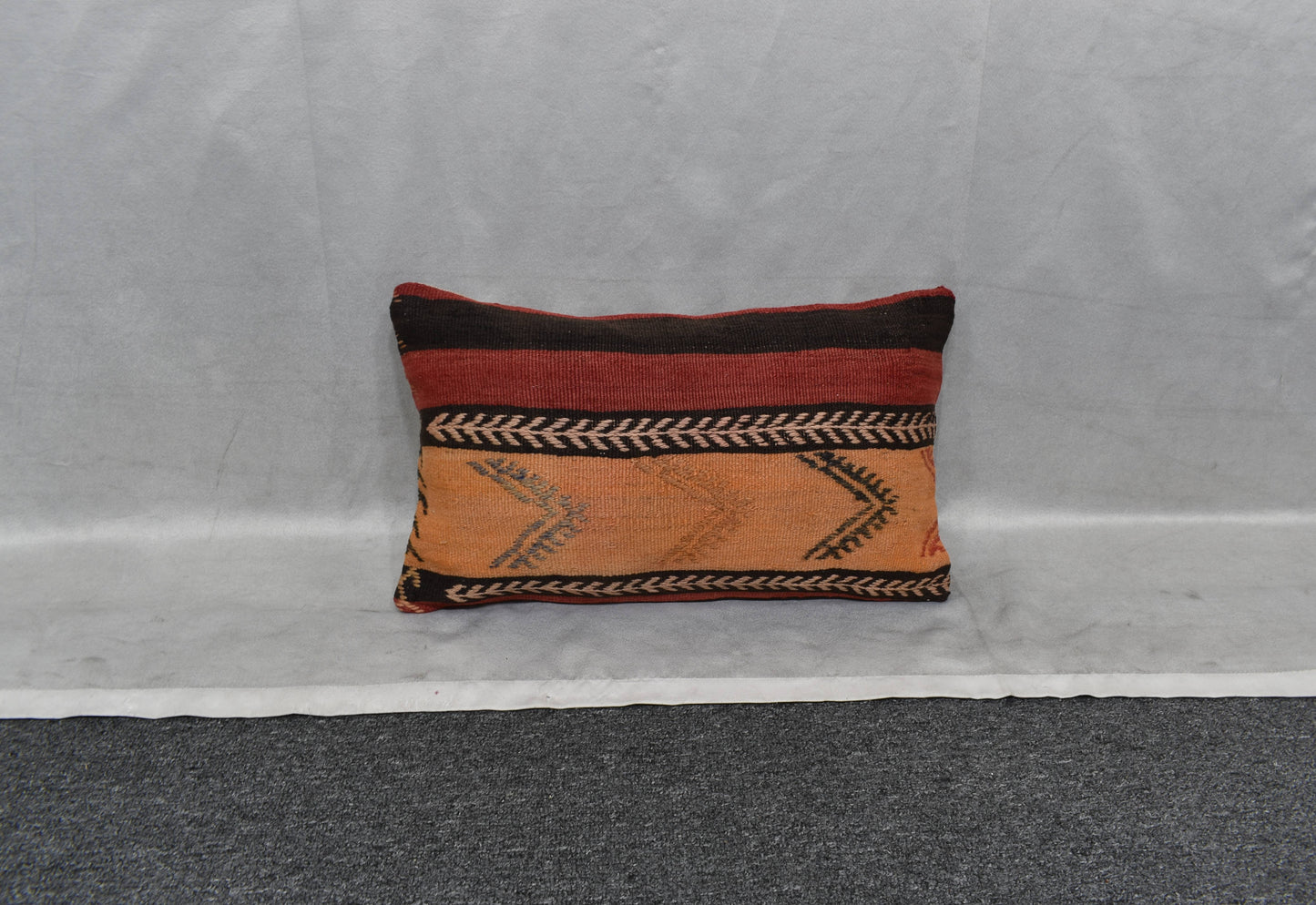 Yeni El Dokuma Dekoratif Lumbar Kilim Kırlent Yastık Kılıfı 6148