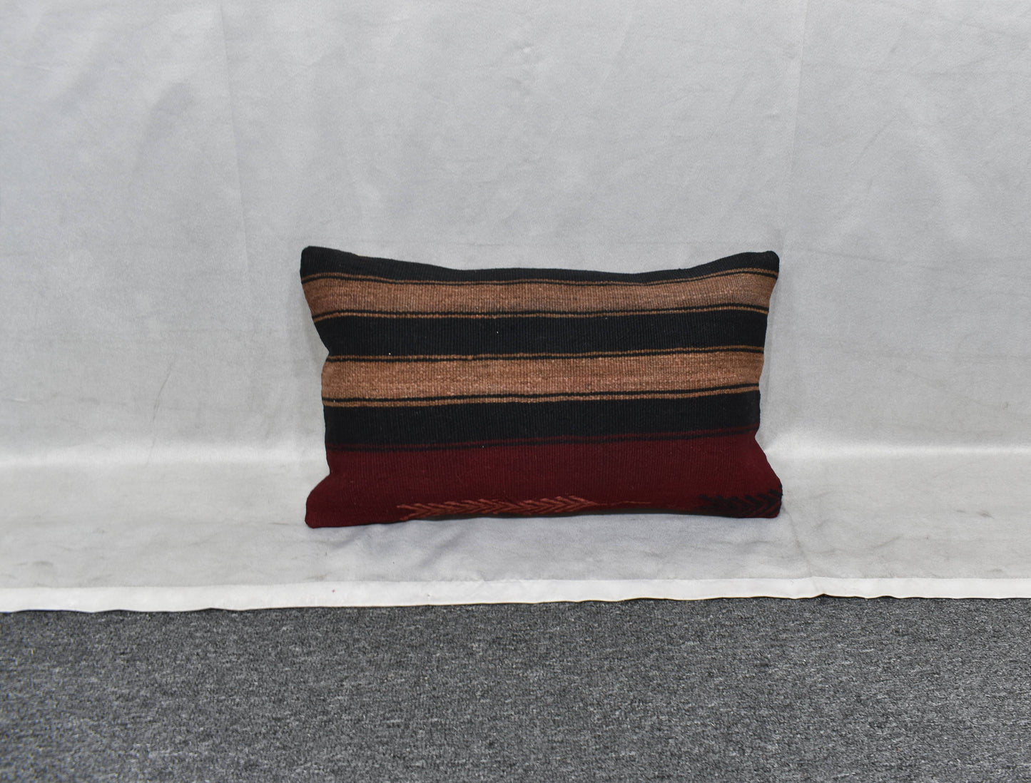 Yeni El Dokuma Dekoratif Lumbar Kilim Kırlent Yastık Kılıfı 6153