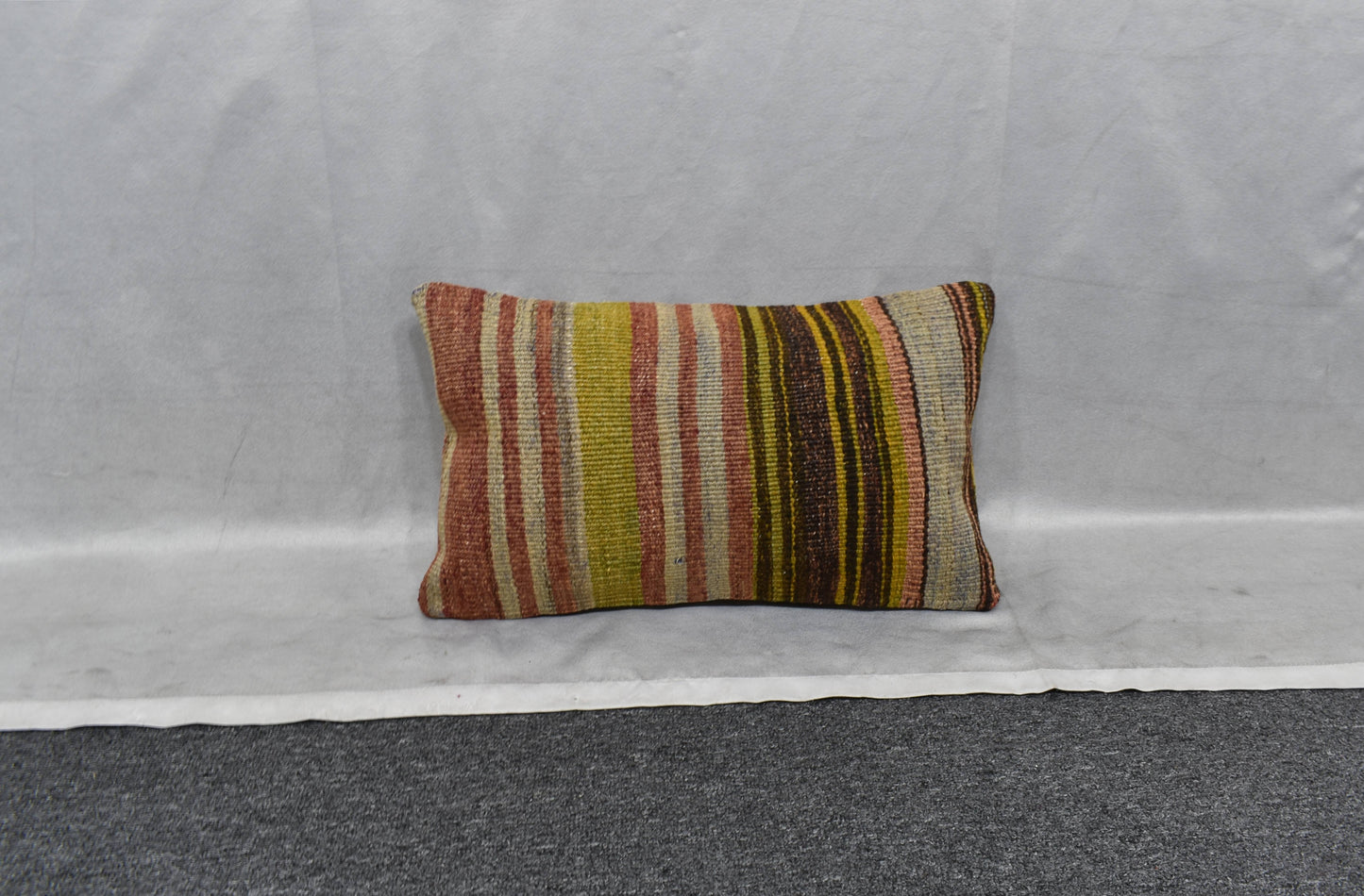 Yeni El Dokuma Dekoratif Lumbar Kilim Kırlent Yastık Kılıfı 6155