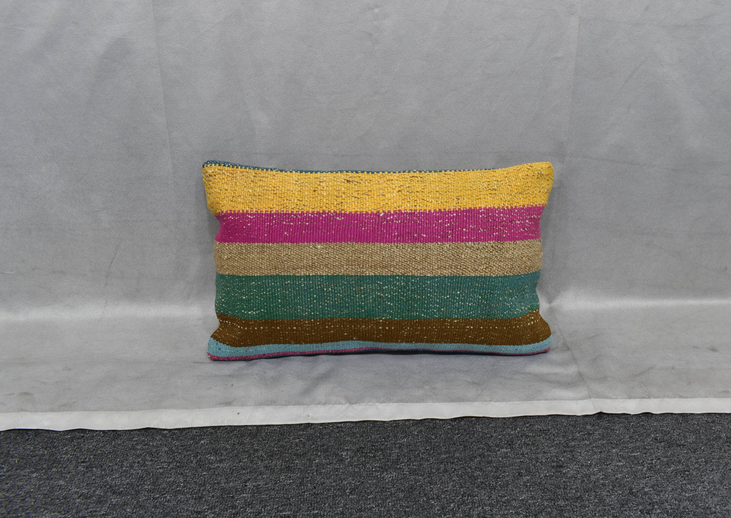 Yeni El Dokuma Dekoratif Lumbar Kilim Kırlent Yastık Kılıfı 6159