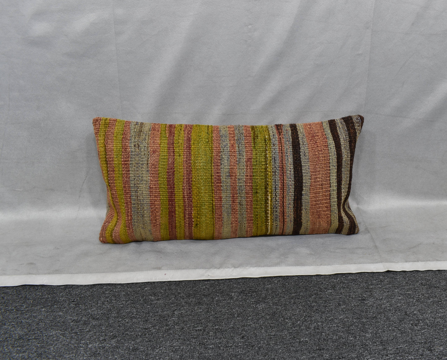 Yeni El Dokuma Dekoratif Lumbar Kilim Kırlent Yastık Kılıfı 6161