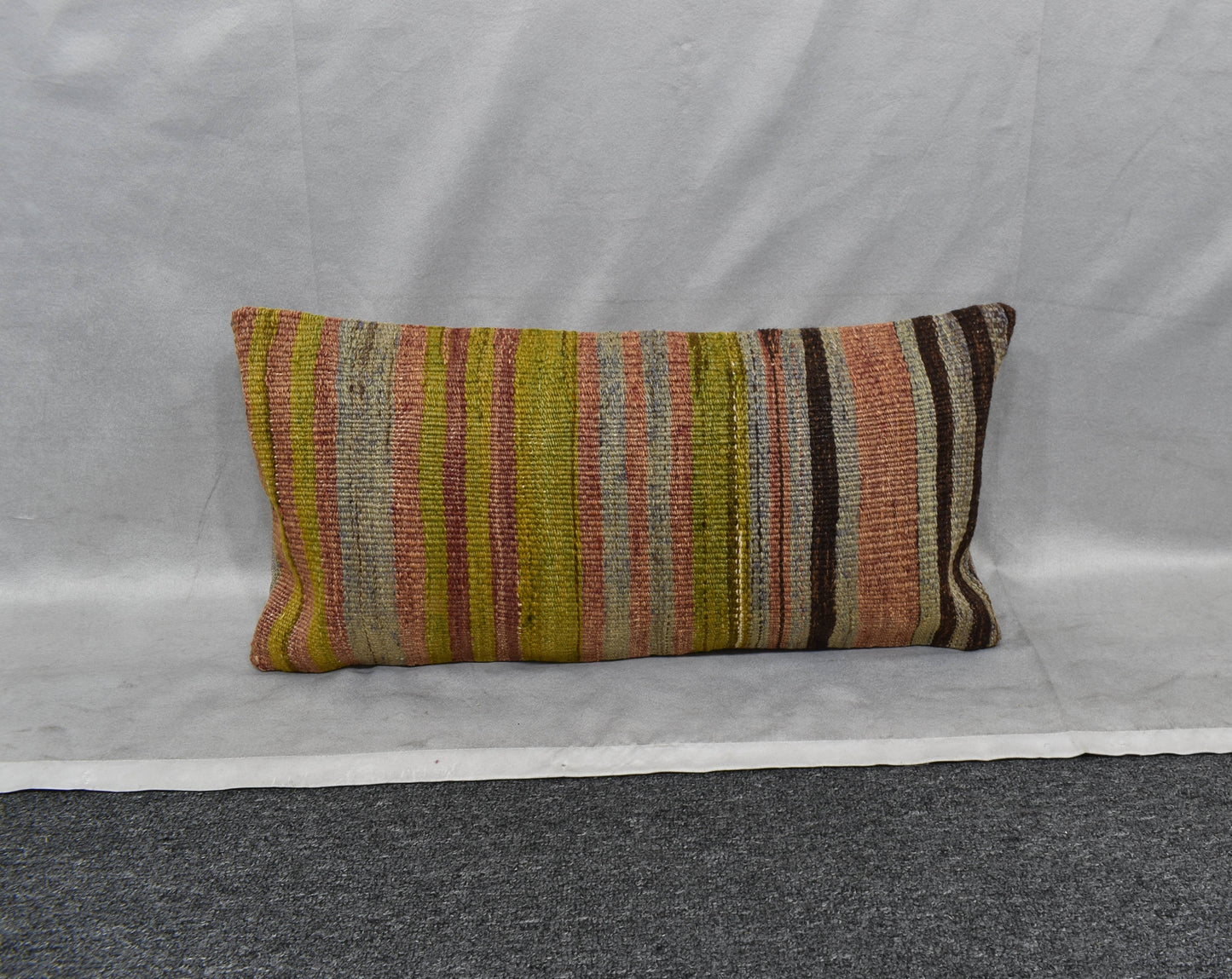 Yeni El Dokuma Dekoratif Lumbar Kilim Kırlent Yastık Kılıfı 6161
