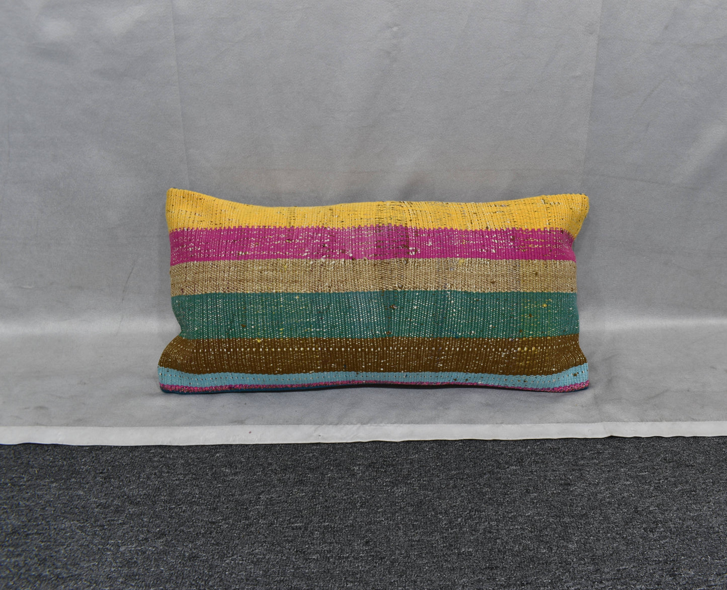 Yeni El Dokuma Dekoratif Lumbar Kilim Kırlent Yastık Kılıfı 6162