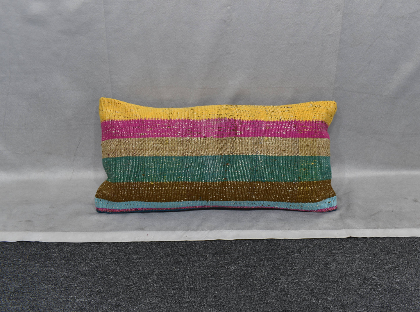 Yeni El Dokuma Dekoratif Lumbar Kilim Kırlent Yastık Kılıfı 6162