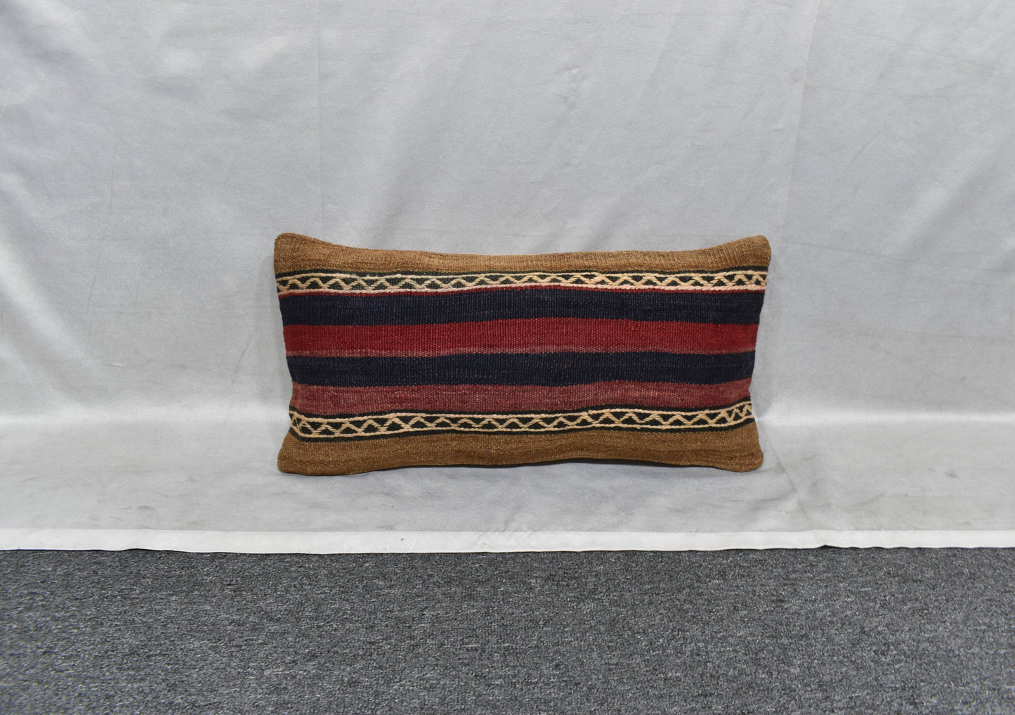 Yeni El Dokuma Dekoratif Lumbar Kilim Kırlent Yastık Kılıfı 6163
