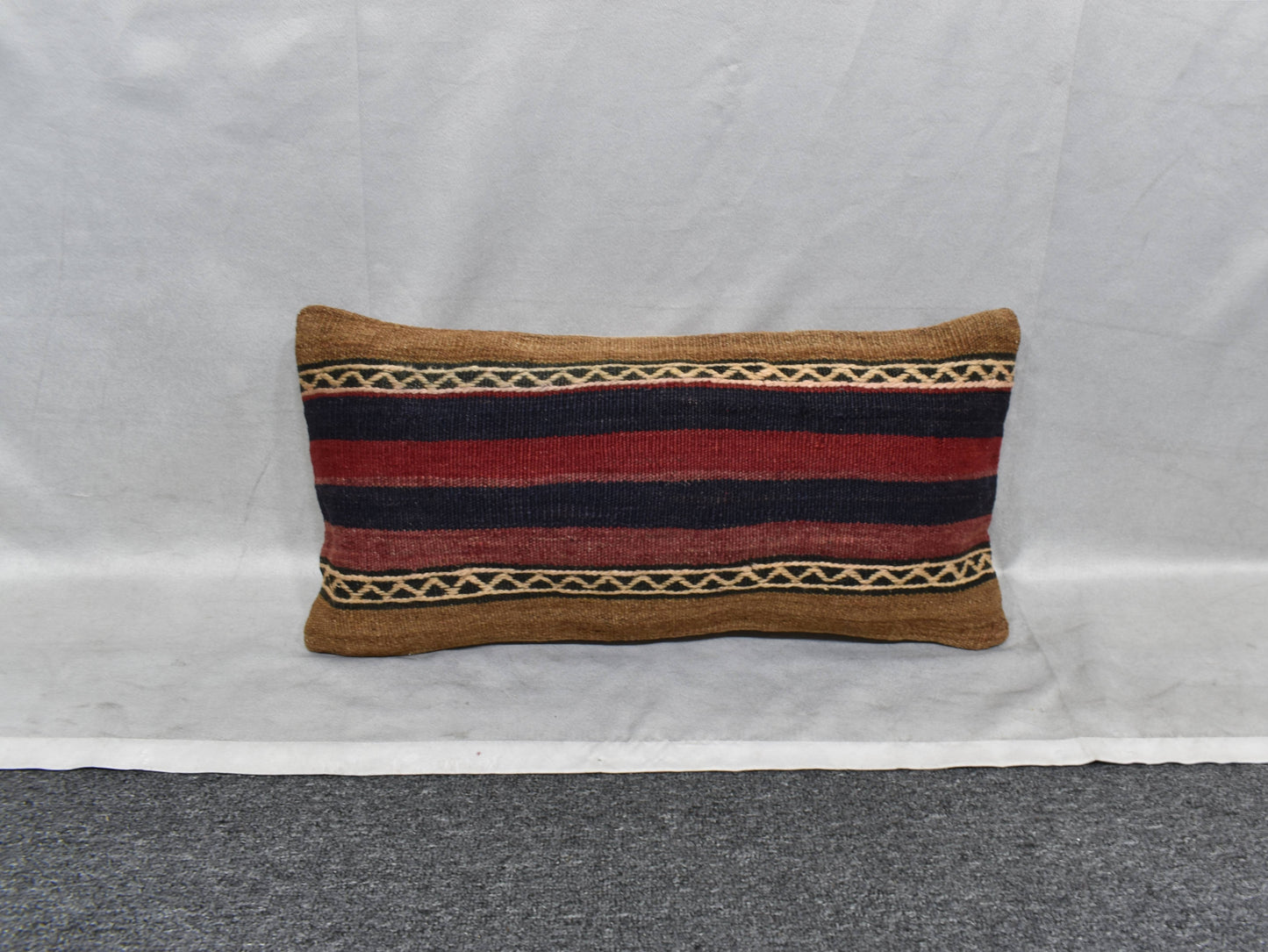 Yeni El Dokuma Dekoratif Lumbar Kilim Kırlent Yastık Kılıfı 6163