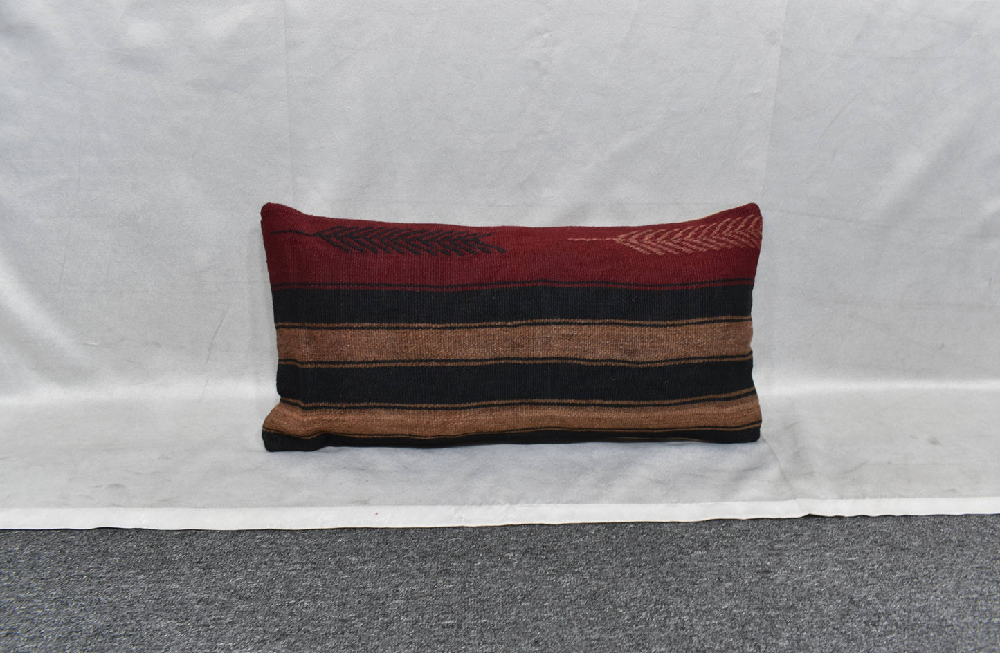 Yeni El Dokuma Dekoratif Lumbar Kilim Kırlent Yastık Kılıfı 6164