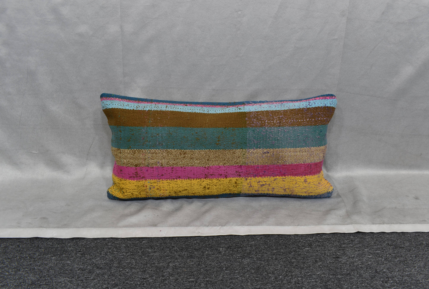 Yeni El Dokuma Dekoratif Lumbar Kilim Kırlent Yastık Kılıfı 6176