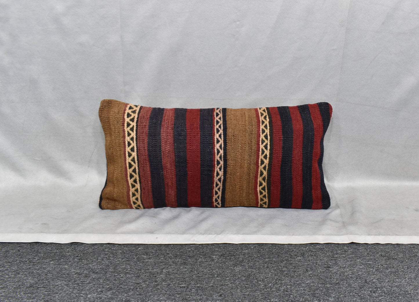 Yeni El Dokuma Dekoratif Lumbar Kilim Kırlent Yastık Kılıfı 6177